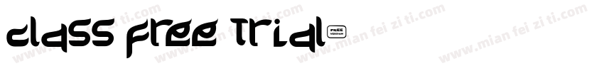 class free trial字体转换